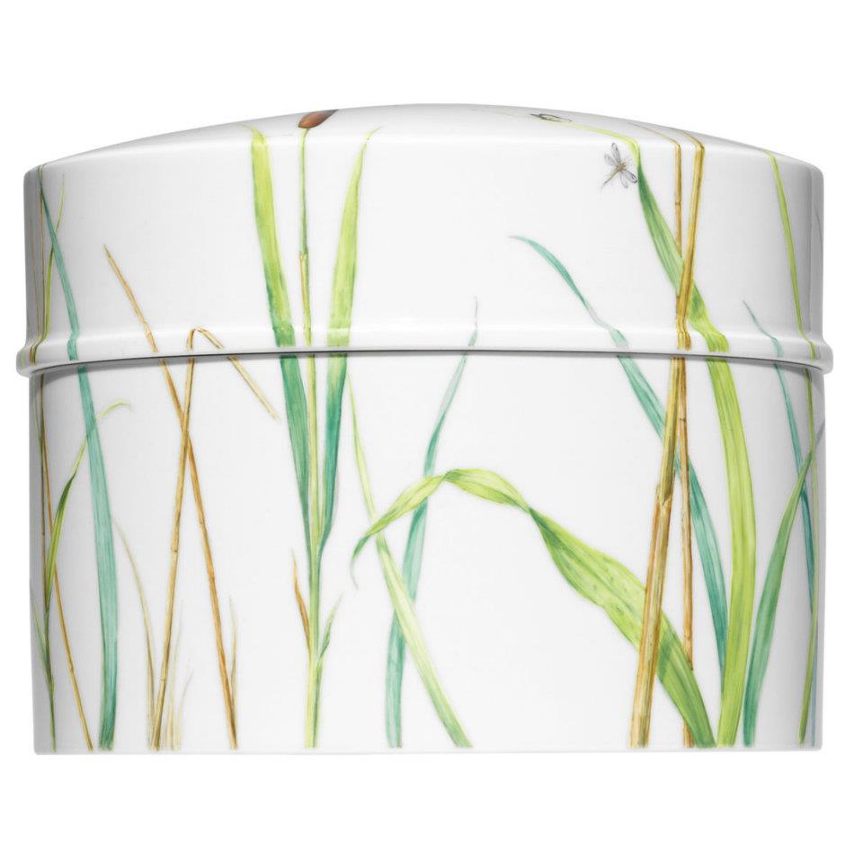 Mit dem Porzellan Dekor für Handmalerei Schilf Sven M von Hacht