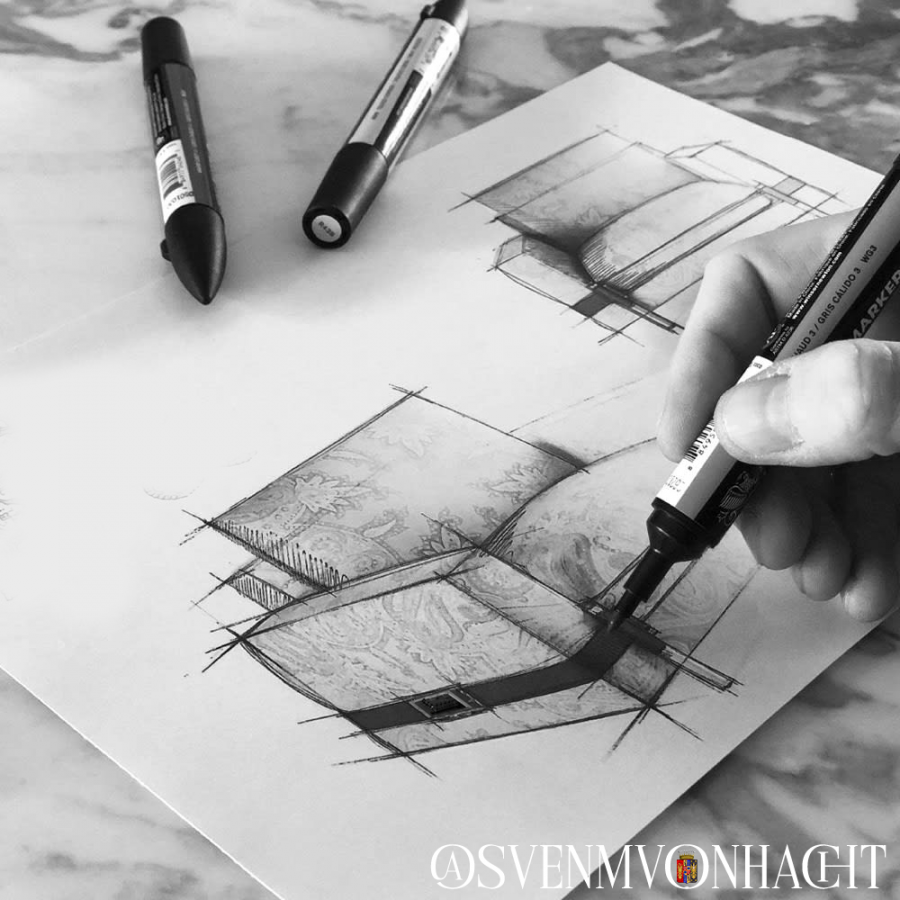 1991 Sven M von Hacht Vintage Möbel design