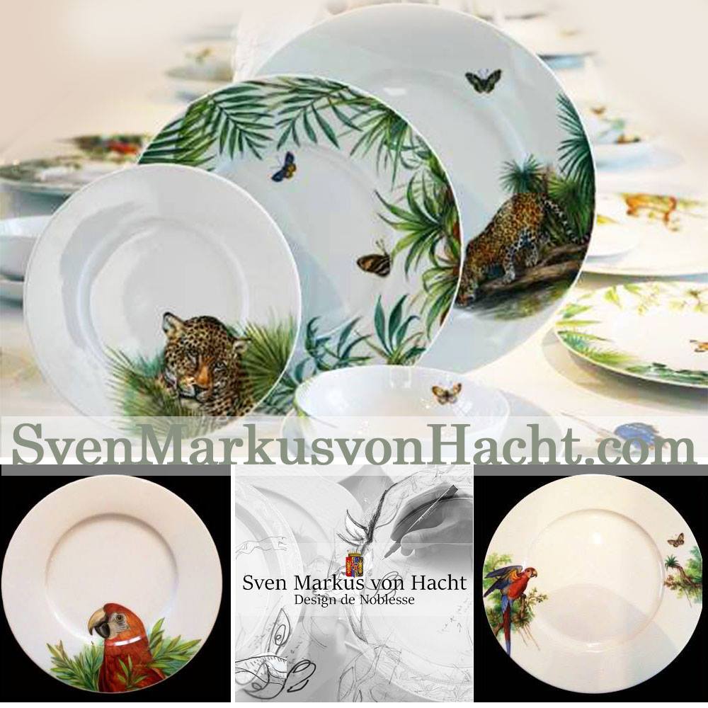 PorzellanDekor „DSCHUNGEL“ Sven M. von Hacht