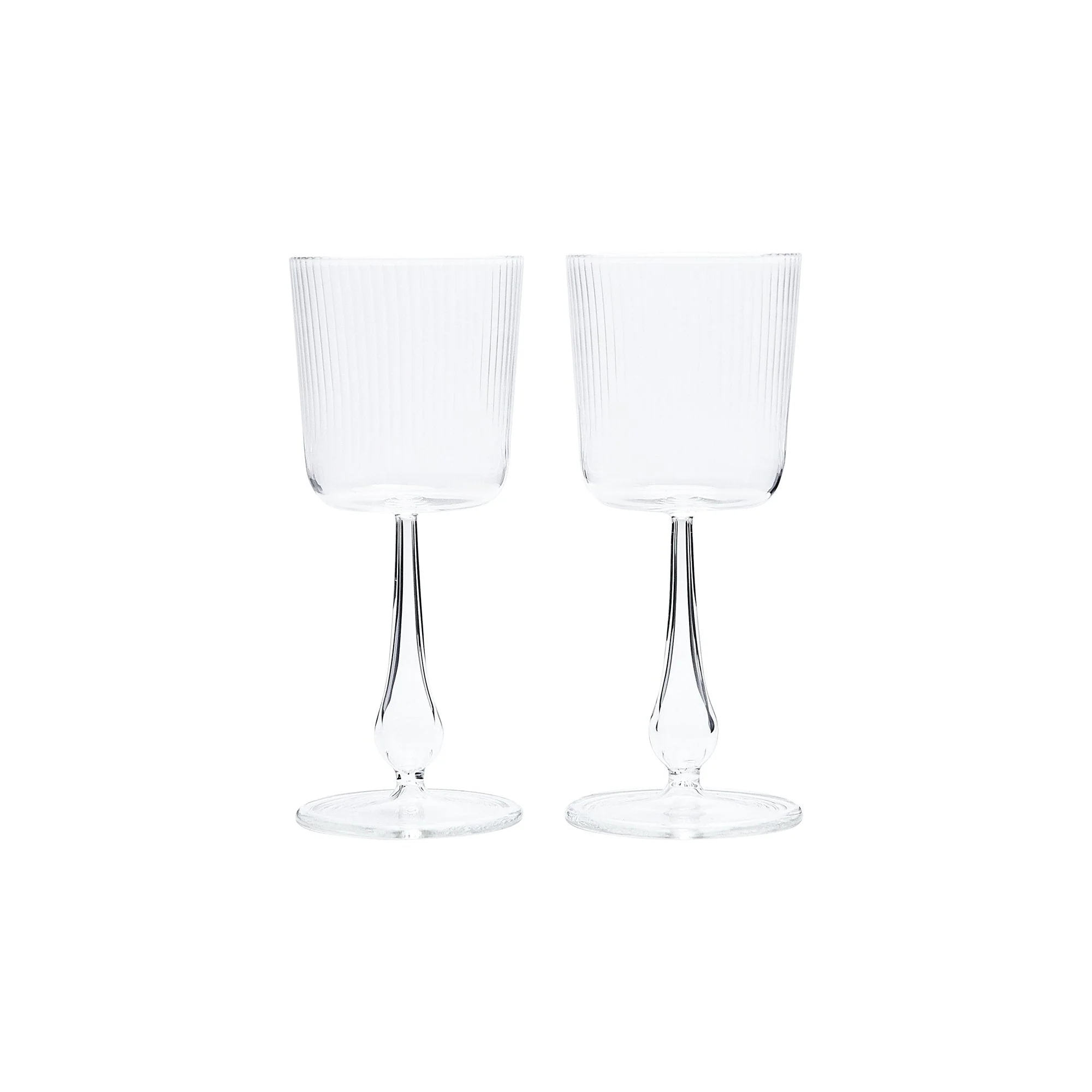 Obakki clear luisa calice set of 2 glassware clear