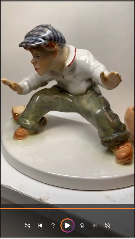 Porzellan figur hillary von hacht